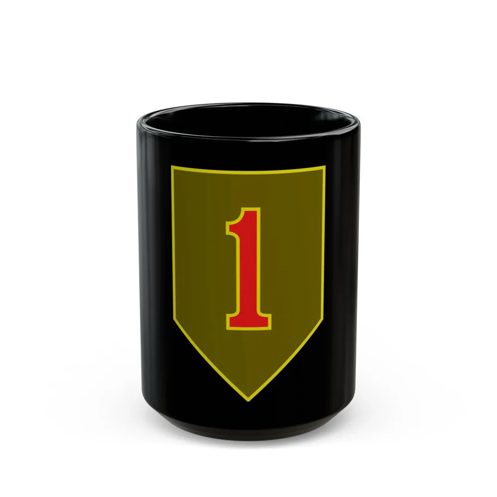 1st Infantry Division (U.S. Army) Black Coffee Mug-15oz-Go Mug Yourself