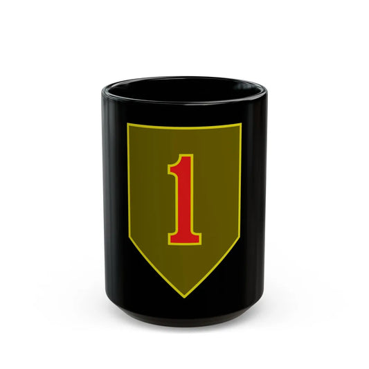 1st Infantry Division (U.S. Army) Black Coffee Mug-15oz-Go Mug Yourself