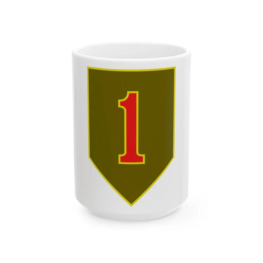 1st Infantry Division (U.S. Army) White Coffee Mug-15oz-Go Mug Yourself