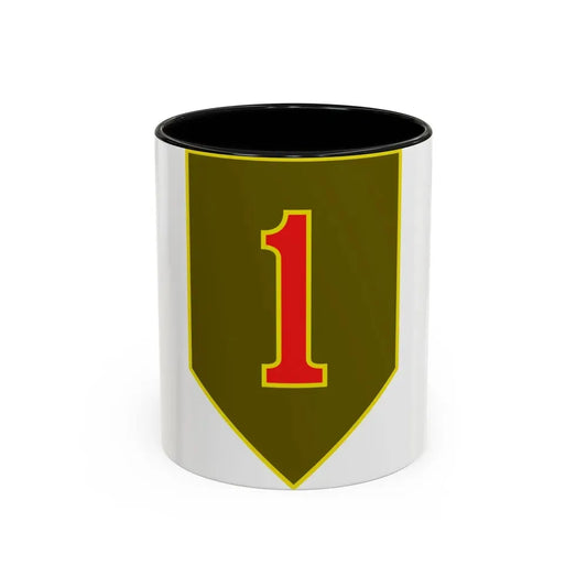 1st Infantry Division (U.S. Army) Accent Coffee Mug 11oz Black - Go Mug Yourself