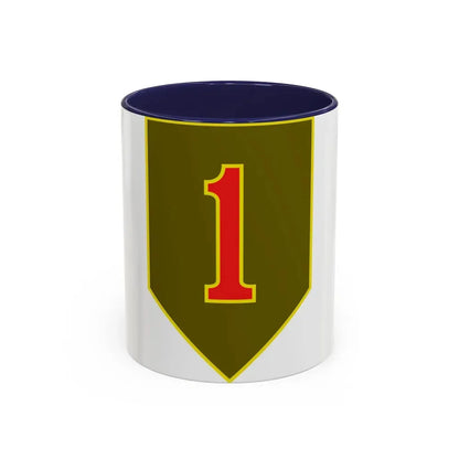 1st Infantry Division (U.S. Army) Accent Coffee Mug 11oz Navy - Go Mug Yourself