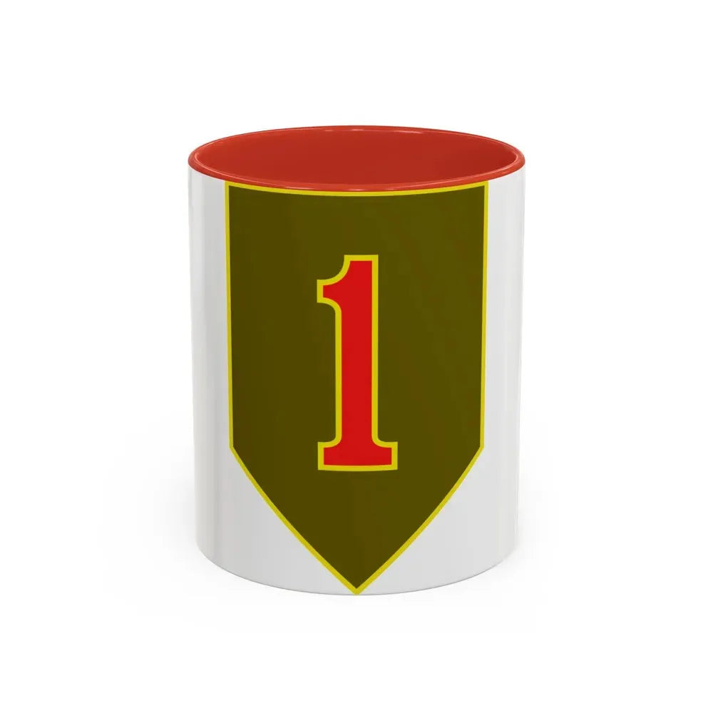 1st Infantry Division (U.S. Army) Accent Coffee Mug 11oz Red - Go Mug Yourself
