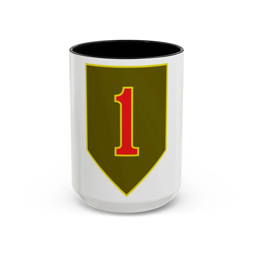 1st Infantry Division (U.S. Army) Accent Coffee Mug 15oz Black - Go Mug Yourself