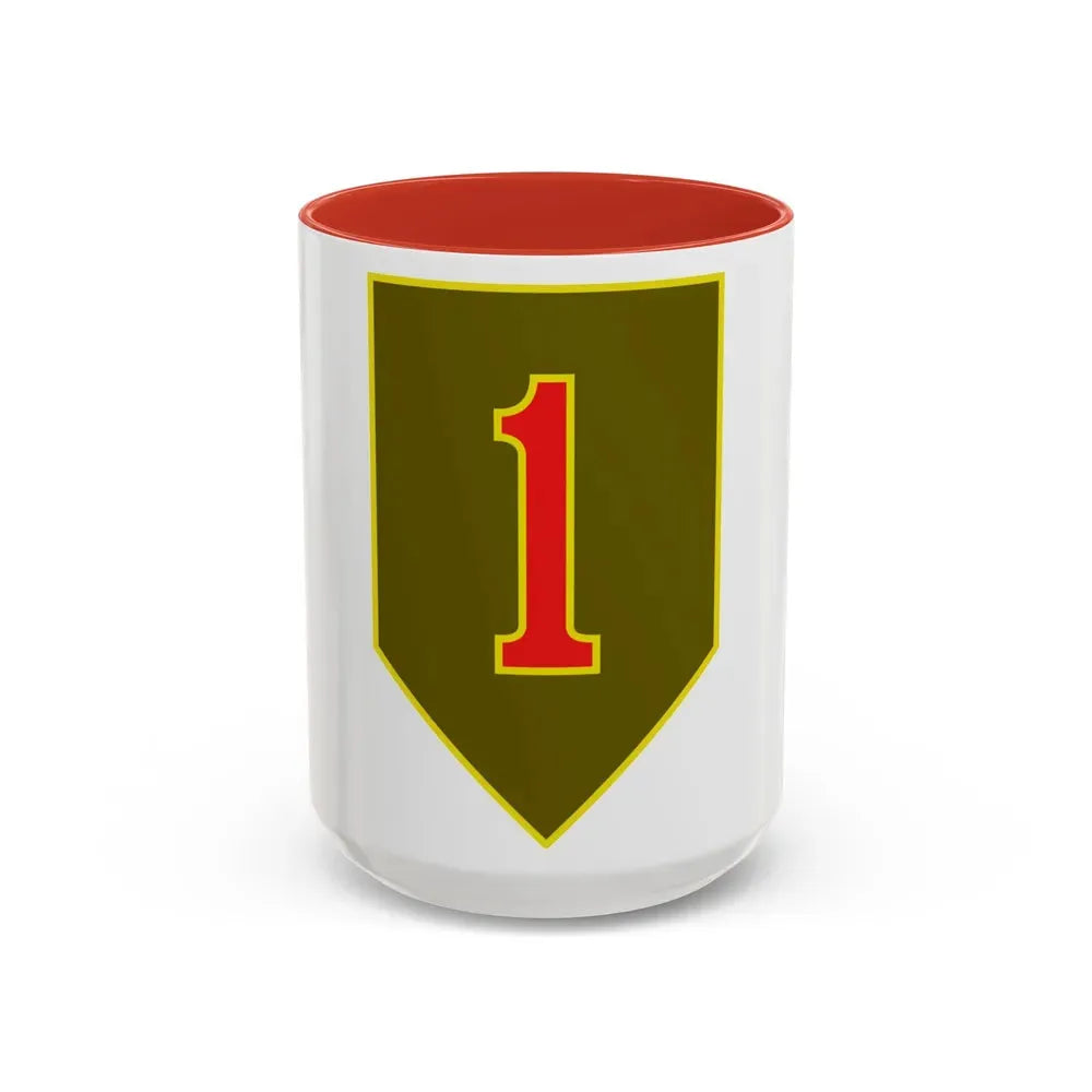 1st Infantry Division (U.S. Army) Accent Coffee Mug 15oz Red - Go Mug Yourself