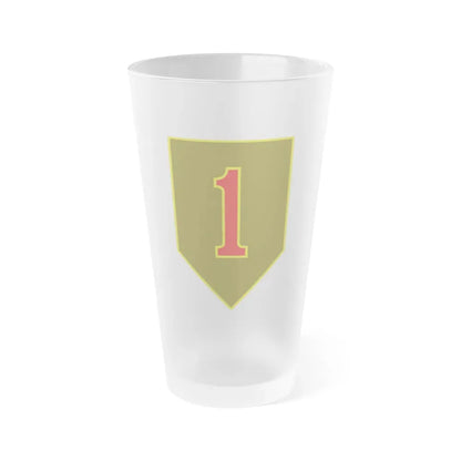 1st Infantry Division (U.S. Army) Frosted Pint Glass 16oz Default Title - Go Mug Yourself