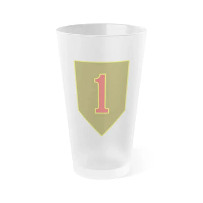 1st Infantry Division (U.S. Army) Frosted Pint Glass 16oz Default Title - Go Mug Yourself
