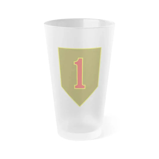1st Infantry Division (U.S. Army) Frosted Pint Glass 16oz Default Title - Go Mug Yourself