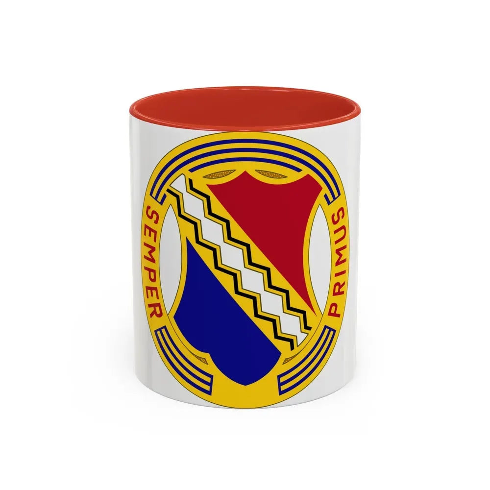 1st Infantry Regiment (U.S. Army) Accent Coffee Mug 11oz Red - Go Mug Yourself
