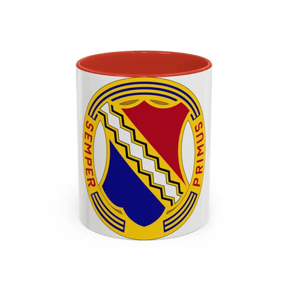 1st Infantry Regiment (U.S. Army) Accent Coffee Mug 11oz Red - Go Mug Yourself