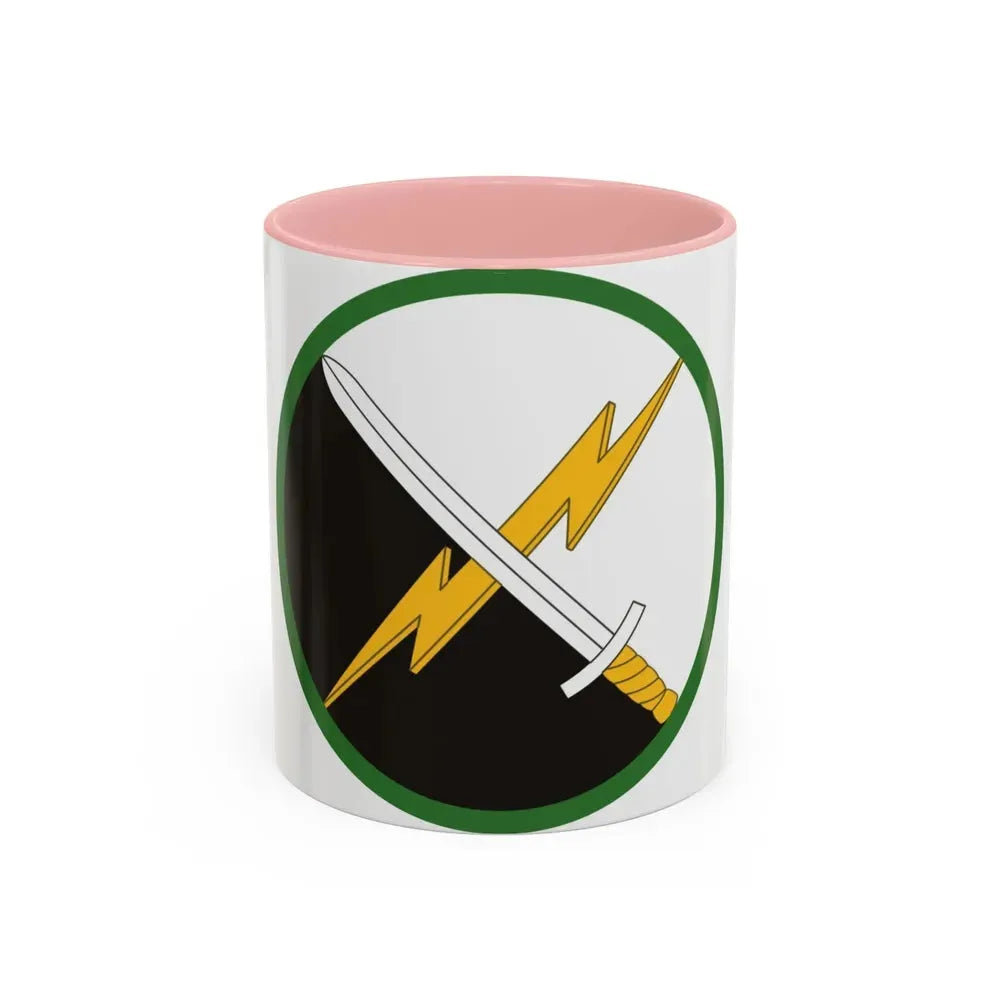 1st Information Operations Command (U.S. Army) Accent Coffee Mug 11oz Pink - Go Mug Yourself