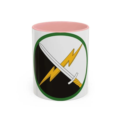 1st Information Operations Command (U.S. Army) Accent Coffee Mug 11oz Pink - Go Mug Yourself