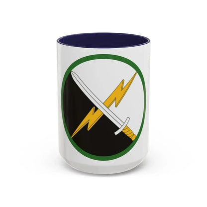 1st Information Operations Command (U.S. Army) Accent Coffee Mug 15oz Navy - Go Mug Yourself