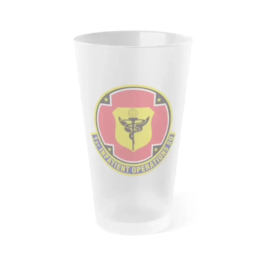 1st Inpatient Operations Squadron (U.S. Air Force) Frosted Pint Glass 16oz 16oz Frosted - Go Mug Yourself