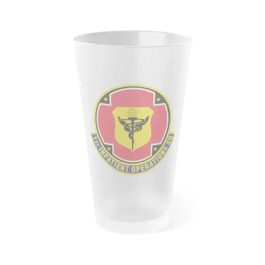 1st Inpatient Operations Squadron (U.S. Air Force) Frosted Pint Glass 16oz 16oz Frosted - Go Mug Yourself