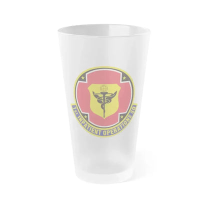 1st Inpatient Operations Squadron (U.S. Air Force) Frosted Pint Glass 16oz 16oz Frosted - Go Mug Yourself
