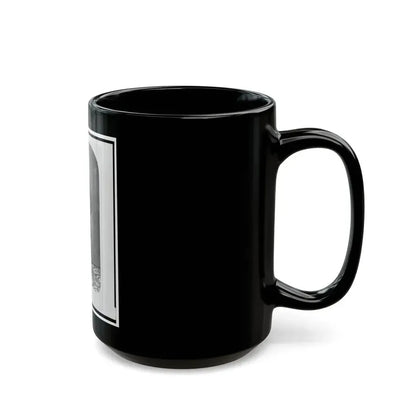 1st Lieutenant August Bitter, Union Officer In The 24th Illinois Regiment, Full-Length Portrait, Standing, Facing Front (U.S. Civil War) Black Coffee Mug - Go Mug Yourself