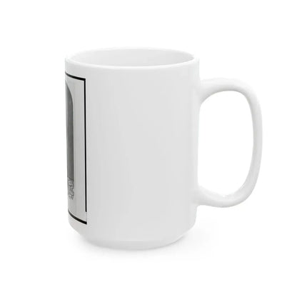 1st Lieutenant August Bitter, Union Officer In The 24th Illinois Regiment, Full-Length Portrait, Standing, Facing Front (U.S. Civil War) White Coffee Mug - Go Mug Yourself