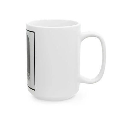 1st Lieutenant August Bitter, Union Officer In The 24th Illinois Regiment, Full-Length Portrait, Standing, Facing Front (U.S. Civil War) White Coffee Mug - Go Mug Yourself