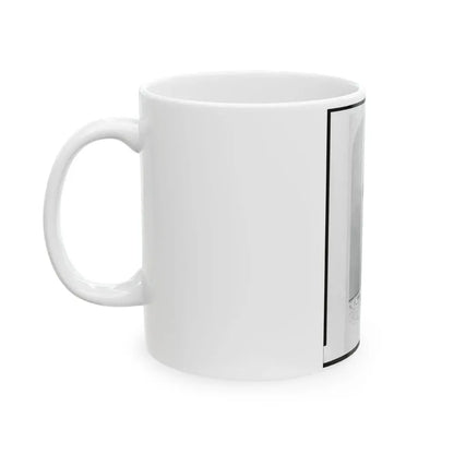 1st Lieutenant August Bitter, Union Officer In The 24th Illinois Regiment, Full-Length Portrait, Standing, Facing Front (U.S. Civil War) White Coffee Mug - Go Mug Yourself