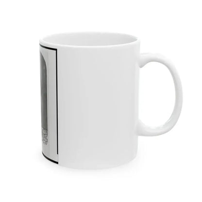1st Lieutenant August Bitter, Union Officer In The 24th Illinois Regiment, Full-Length Portrait, Standing, Facing Front (U.S. Civil War) White Coffee Mug - Go Mug Yourself