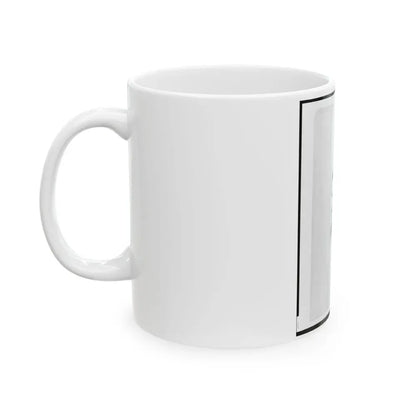 1st Lieutenant Charles Reifert (Reiffert), Union Officer In The 32nd Indiana Regiment, Bust Portrait, Facing Front (U.S. Civil War) White Coffee Mug - Go Mug Yourself
