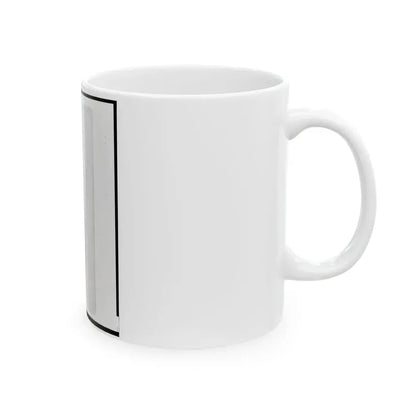 1st Lieutenant Charles Reifert (Reiffert), Union Officer In The 32nd Indiana Regiment, Bust Portrait, Facing Front (U.S. Civil War) White Coffee Mug - Go Mug Yourself