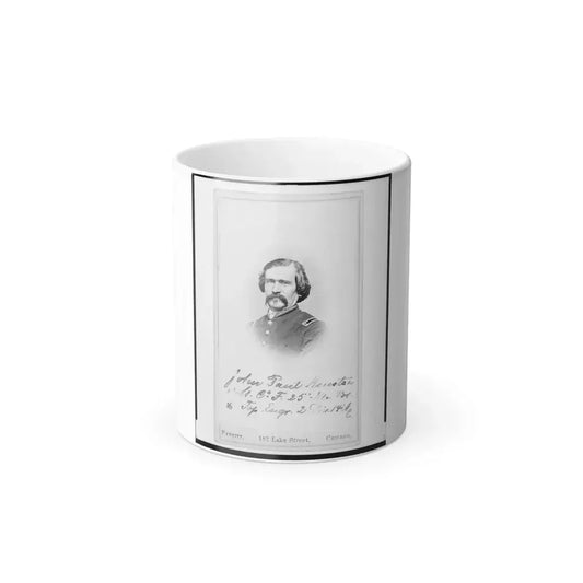 1St Lieutenant John Paul Kuntze, Union Officer, Bust Portrait, Facing Front (U.S. Civil War) Color Changing Coffee Mug 11oz Default Title 11oz - Go Mug Yourself