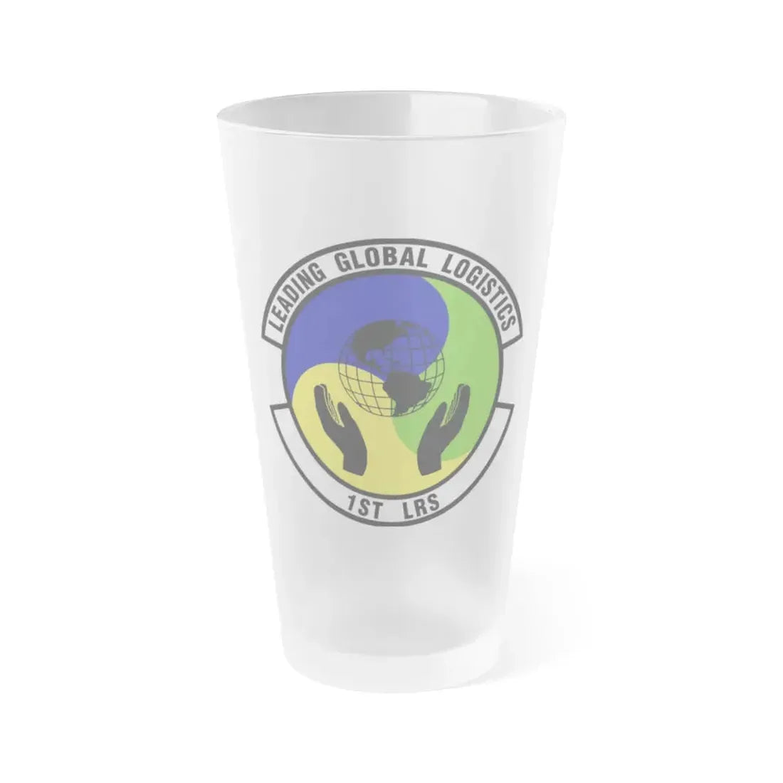 1st Logistics Readiness Squadron (U.S. Air Force) Frosted Pint Glass 16oz 16oz Frosted - Go Mug Yourself
