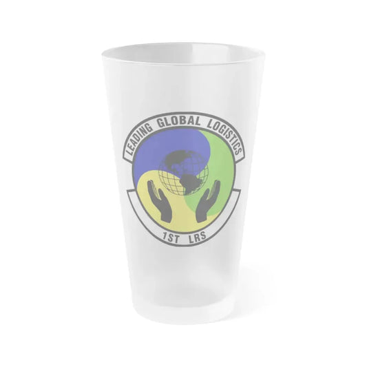 1st Logistics Readiness Squadron (U.S. Air Force) Frosted Pint Glass 16oz 16oz Frosted - Go Mug Yourself