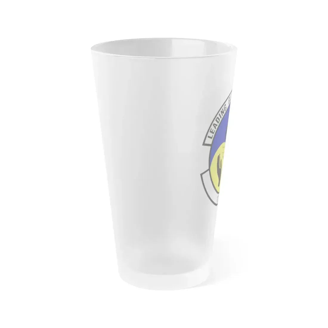 1st Logistics Readiness Squadron (U.S. Air Force) Frosted Pint Glass 16oz - Go Mug Yourself