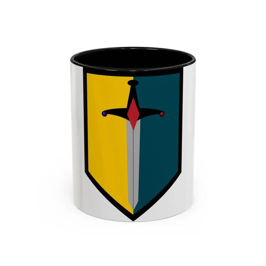1st Maneuver Enhancement Brigade (U.S. Army) Accent Coffee Mug 11oz Black - Go Mug Yourself