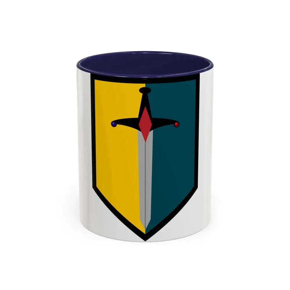 1st Maneuver Enhancement Brigade (U.S. Army) Accent Coffee Mug 11oz Navy - Go Mug Yourself