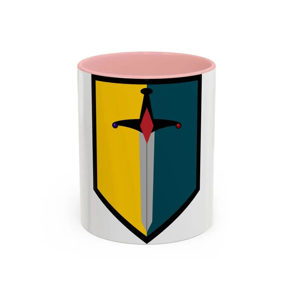 1st Maneuver Enhancement Brigade (U.S. Army) Accent Coffee Mug 11oz Pink - Go Mug Yourself