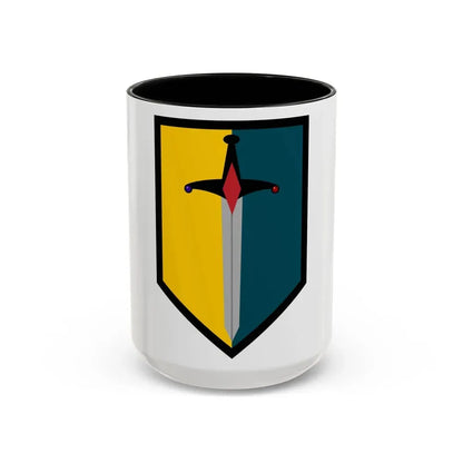 1st Maneuver Enhancement Brigade (U.S. Army) Accent Coffee Mug 15oz Black - Go Mug Yourself