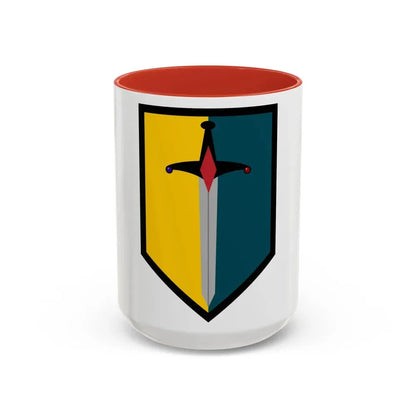 1st Maneuver Enhancement Brigade (U.S. Army) Accent Coffee Mug 15oz Red - Go Mug Yourself