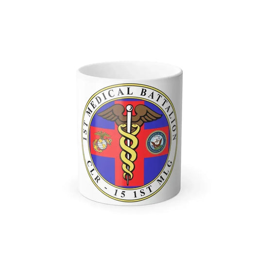 1st Medical Battalion (USMC) Color Changing Coffee Mug 11oz - Go Mug Yourself
