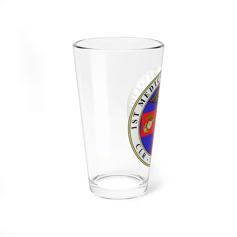 1st Medical Battalion (USMC) Pint Glass 16oz-Go Mug Yourself