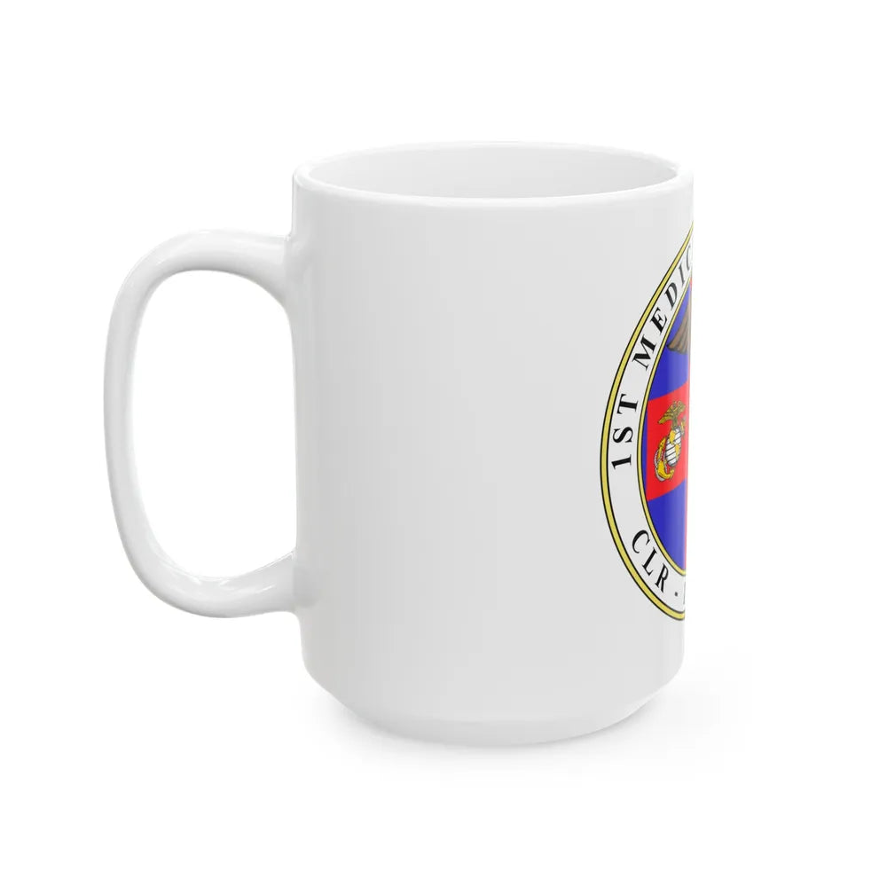 1st Medical Battalion (USMC) White Coffee Mug-Go Mug Yourself