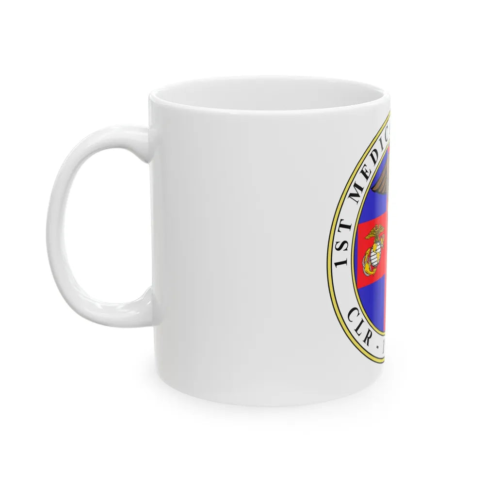 1st Medical Battalion (USMC) White Coffee Mug-Go Mug Yourself