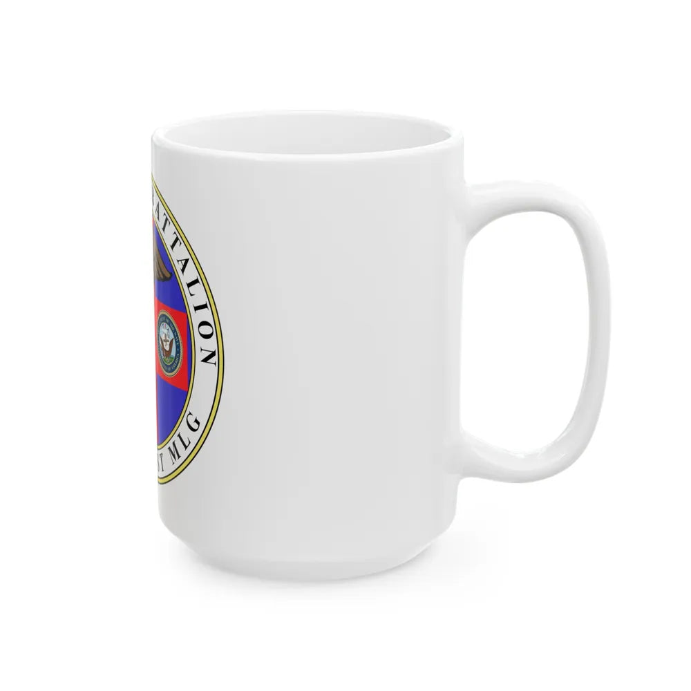 1st Medical Battalion (USMC) White Coffee Mug-Go Mug Yourself