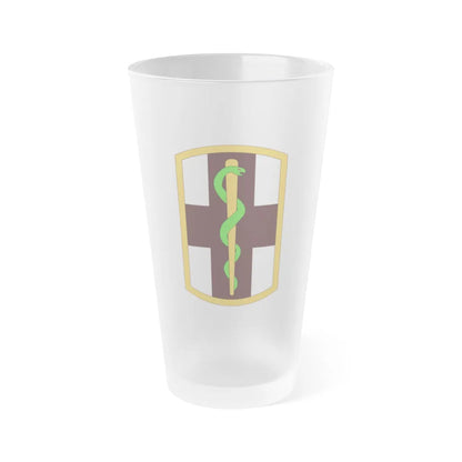 1st Medical Brigade (U.S. Army) Frosted Pint Glass 16oz-Go Mug Yourself