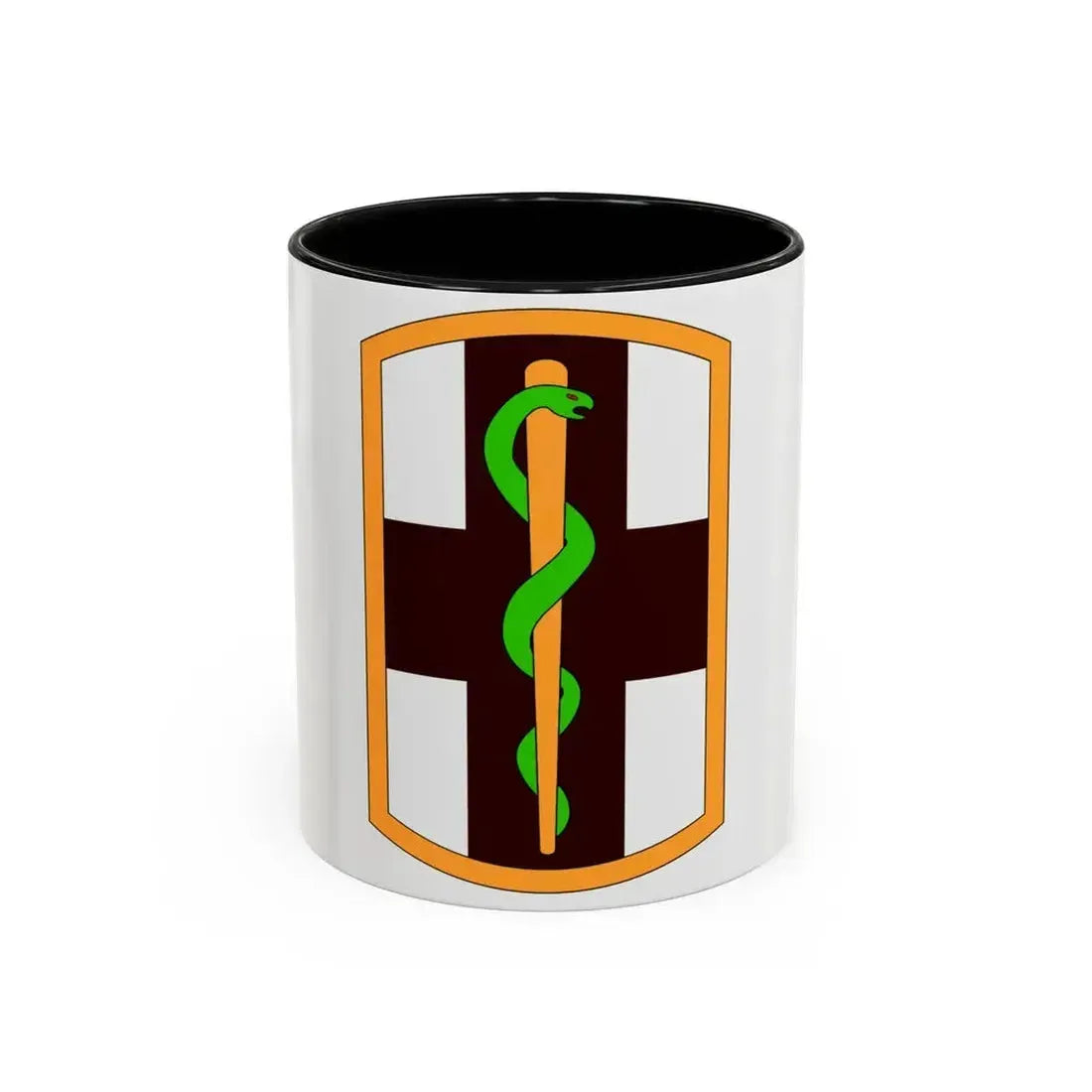 1st Medical Brigade (U.S. Army) Accent Coffee Mug 11oz Black - Go Mug Yourself
