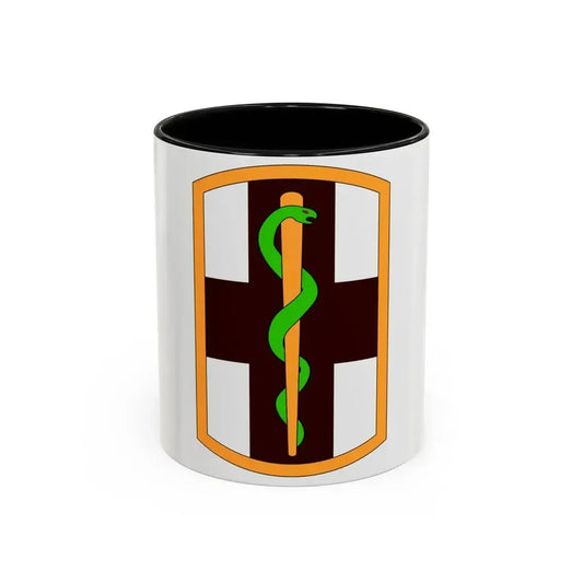 1st Medical Brigade (U.S. Army) Accent Coffee Mug 11oz Black - Go Mug Yourself