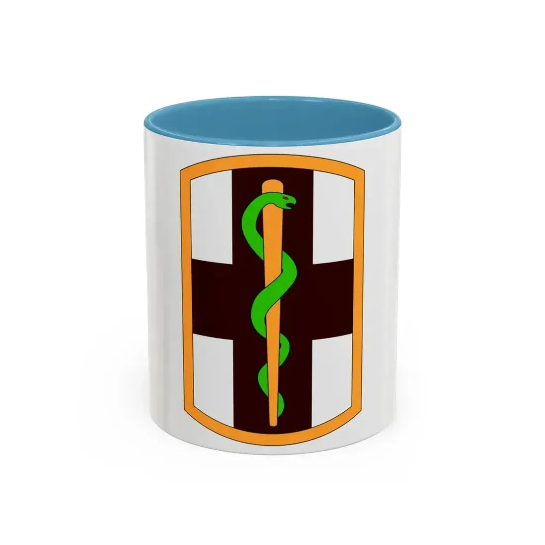 1st Medical Brigade (U.S. Army) Accent Coffee Mug 11oz Light Blue - Go Mug Yourself