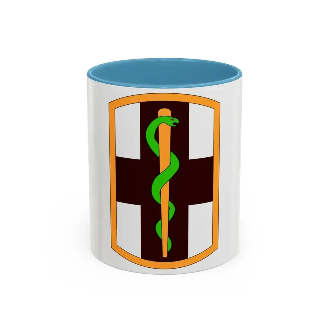 1st Medical Brigade (U.S. Army) Accent Coffee Mug 11oz Light Blue - Go Mug Yourself