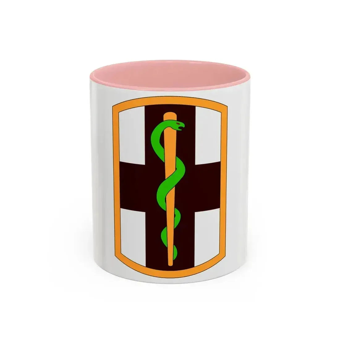 1st Medical Brigade (U.S. Army) Accent Coffee Mug 11oz Pink - Go Mug Yourself