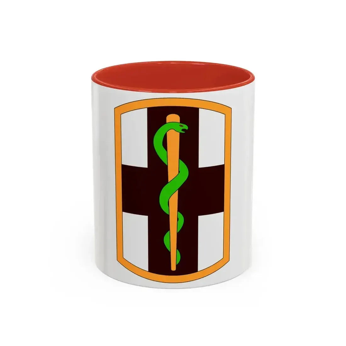 1st Medical Brigade (U.S. Army) Accent Coffee Mug 11oz Red - Go Mug Yourself