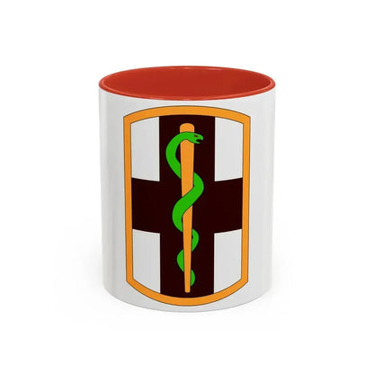 1st Medical Brigade (U.S. Army) Accent Coffee Mug 11oz Red - Go Mug Yourself