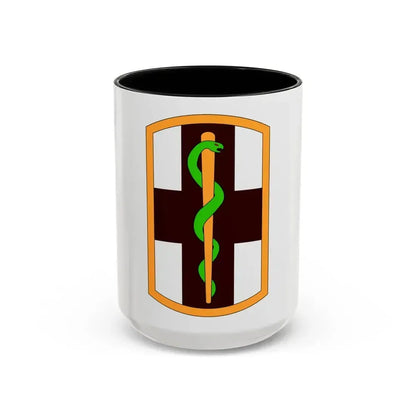 1st Medical Brigade (U.S. Army) Accent Coffee Mug 15oz Black - Go Mug Yourself