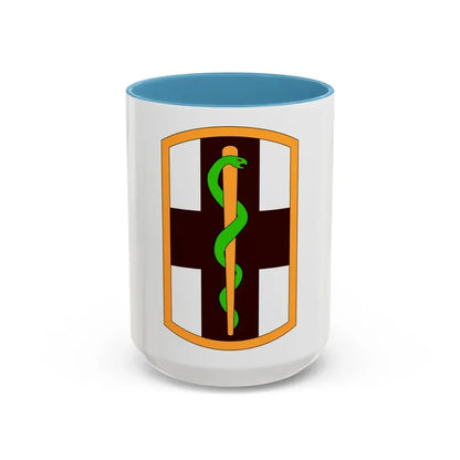 1st Medical Brigade (U.S. Army) Accent Coffee Mug 15oz Light Blue - Go Mug Yourself